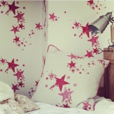 star cushion & wallpaper